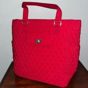 Vera Bradley Quilted Red Tote Bag